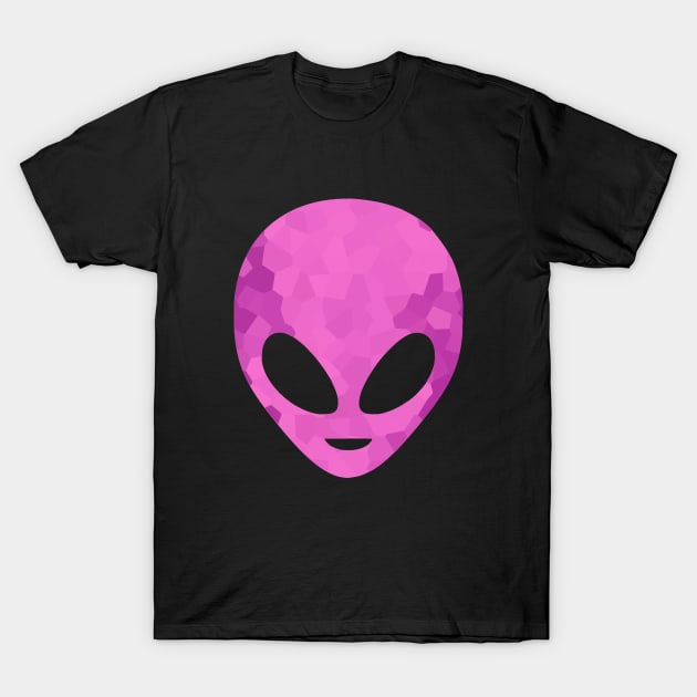 PURPLE Alien Head T-Shirt by SartorisArt1